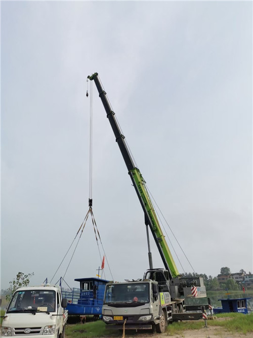 永清县桥梁建设吊装案例